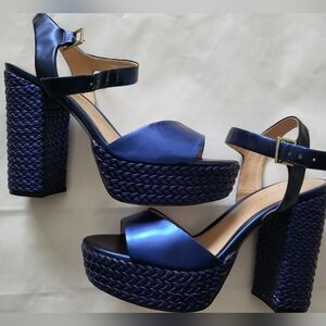 Bruno Premi blue platform sandals size 39